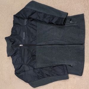 columbia black and grey utility jacket